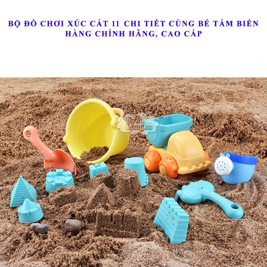 [Voucher Giảm 15K] Bộ Đồ Chơi Xúc Cát Bãi Biển Dành Cho Các Bé Gồm 11 Chi Tiết (Hàng Chính Hãng, Nhựa Cao Cấp và An Toàn