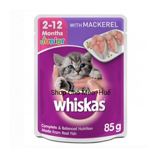 PATE WHISKAS JUNIOR CHO MÈO CON 85G