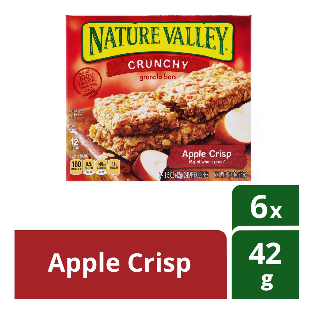 Ngũ Cốc ăn sáng Nature valley Apple 253g/hộp của Mỹ