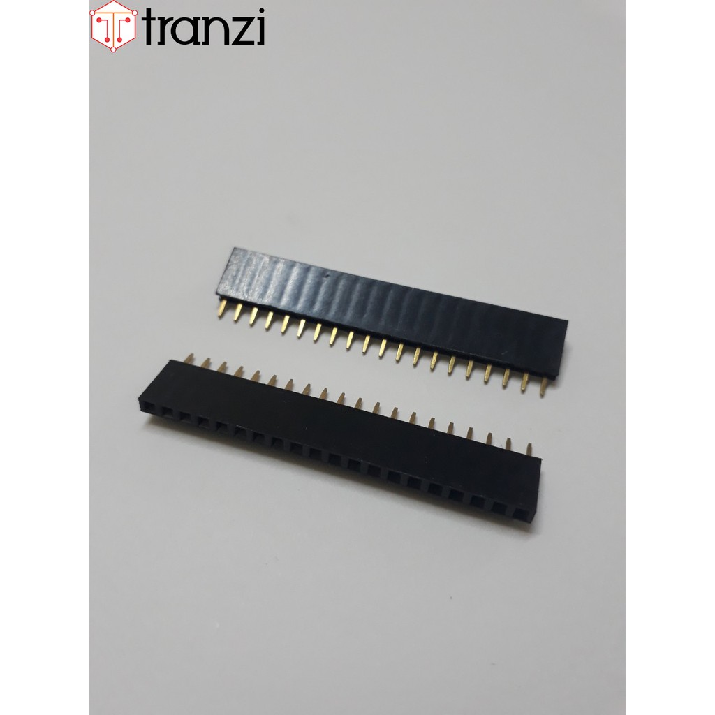 Giăm cắm 2.54mm đơn cái thẳng 20P 8.5mm đen - túi 10 cái