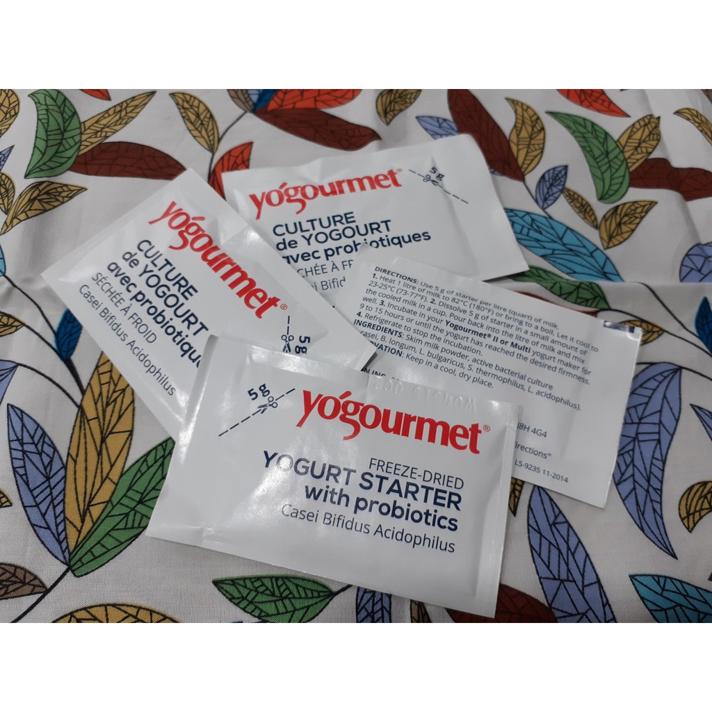 [Làm sữa chua nhanh] Men Probiotic Làm Sữa Chua Yogourmet 5G