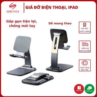 Giá Đỡ Điện Thoại Để Bàn, Kẹp Điện Thoại Mini Gấp Gọn Cao Cấp, Chân Đỡ ĐT Ipad Chống Mỏi Tay Đa Năng
