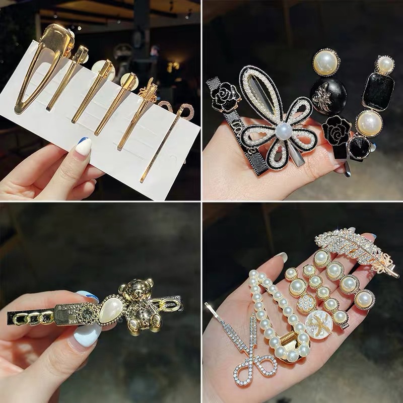 Kẹp Tóc Nữ Đính Ngọc Trai Xinh Xắn