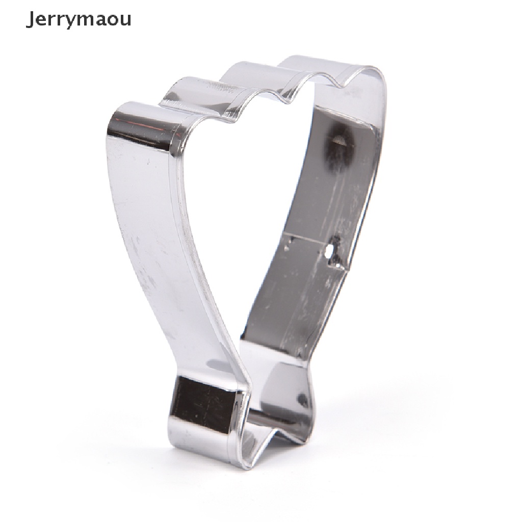 Khuôn cắt bánh quy hình váy cưới công chúa màu bạc