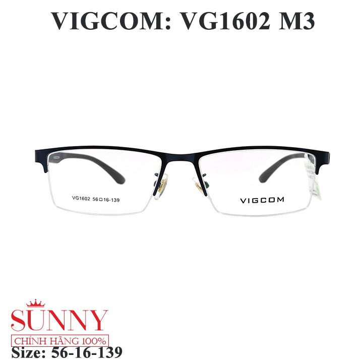 VG1602 gọng kính Vigcom chính hãng, thiết kế dễ đeo bảo vệ mắt