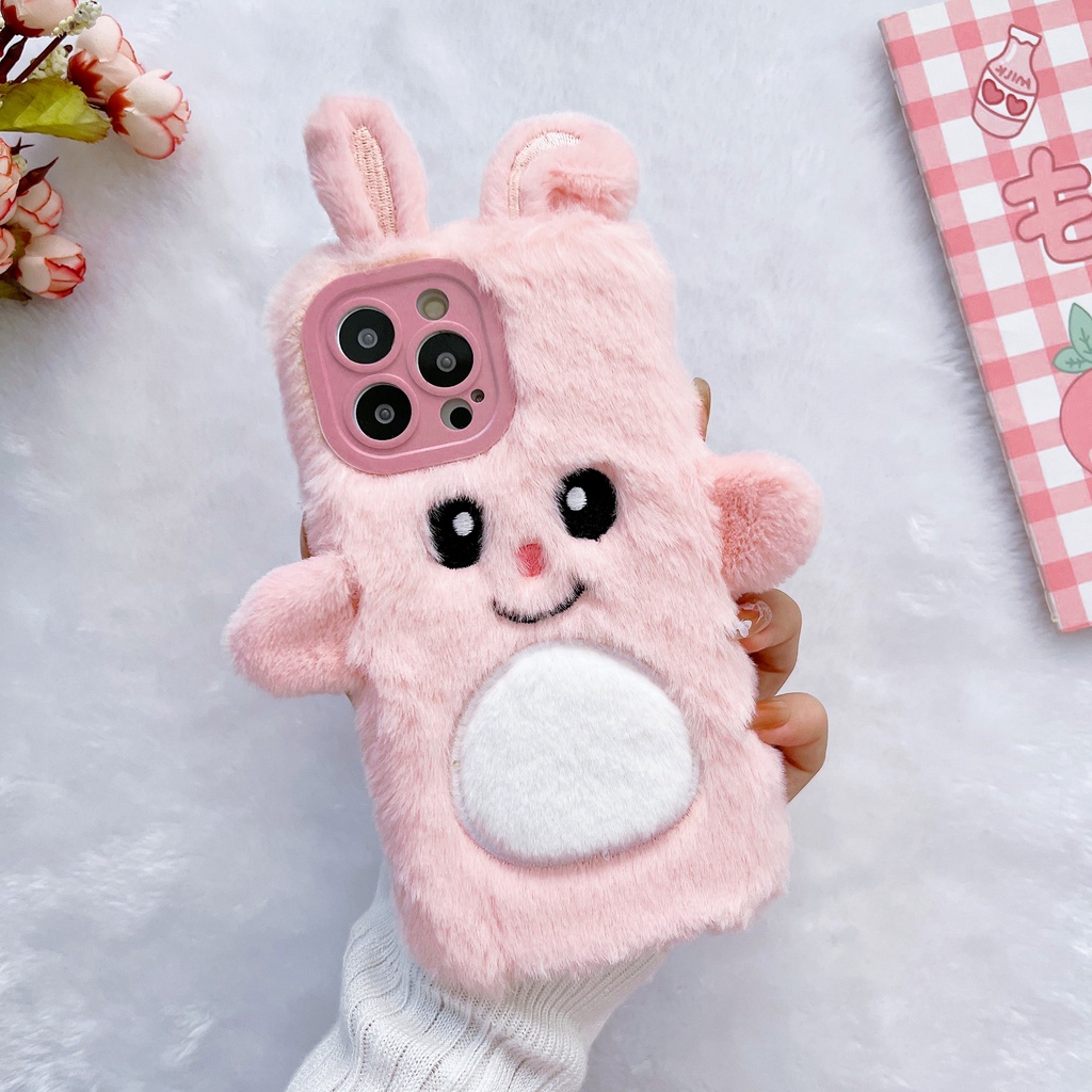 Ốp Điện Thoại Họa Tiết Thỏ Trắng Dành Cho Iphone 14 Pro Max 13 Pro Max 12 Pro Max 11 Pro Max Xs Max Xr X 7 + 8 +