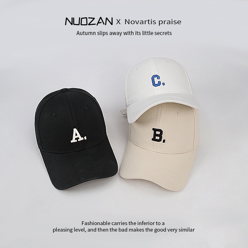 Mũ Lưỡi Trai Thêu Chữ Monogram Cho Cặp Đôi