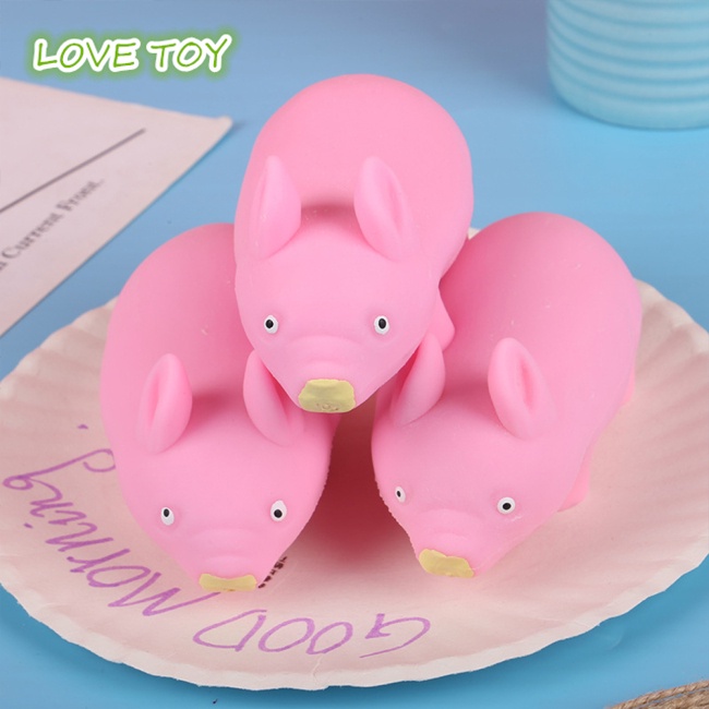 Đồ chơi nắn bóp đàn hồi giảm căng thẳng hình chú heo dễ thương