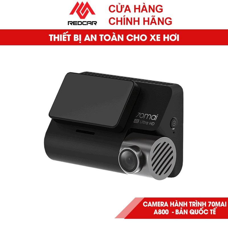 Camera Hành Trình  Xiaomi 70mai A800, Ghi Hình Cả Trước Và Sau, Ghi Hình 4K, Có Wifi, Tích Hợp GPS, Phiên Bản Quốc Tế