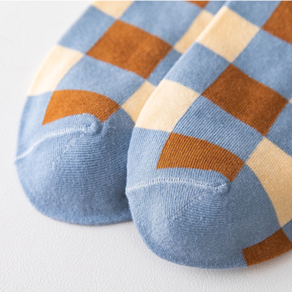 Vớ Cổ Cao Thiết Kế Sọc Ngang Đơn Giản Cho Nữ