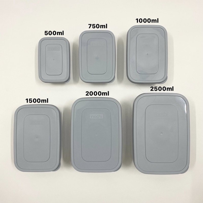 Hộp Nhựa Chữ Nhật Inochi Đựng Thực Phẩm An Toàn Cho Sức Khoẻ 500ml/750ml/1000ml/1500ml/2000ml/2500ml