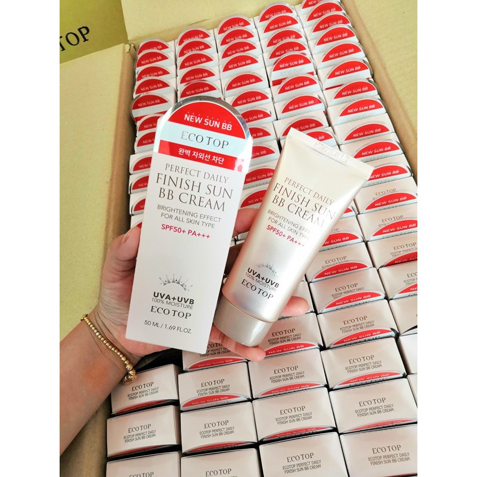 Kem nền chống nắng EcoTop Perfect Daily Finish Sun BB Cream SPF50+ PA+++ 50ml NPP Shoptido | BigBuy360 - bigbuy360.vn