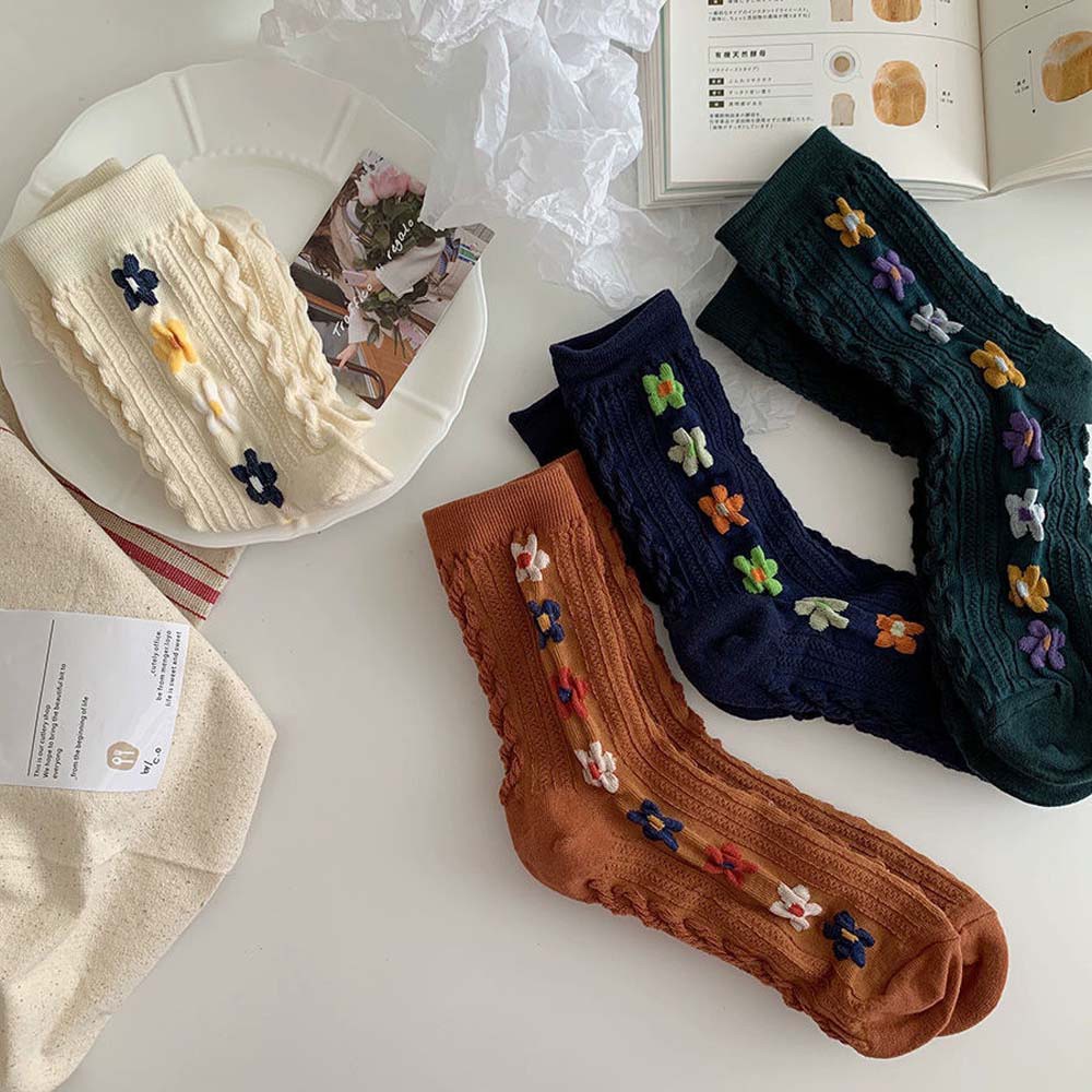 Mxbeauty Đôi Vớ Màu Lạt Họa Tiết Hoa Thời Trang Sành Điệu Cho Nữ | BigBuy360 - bigbuy360.vn