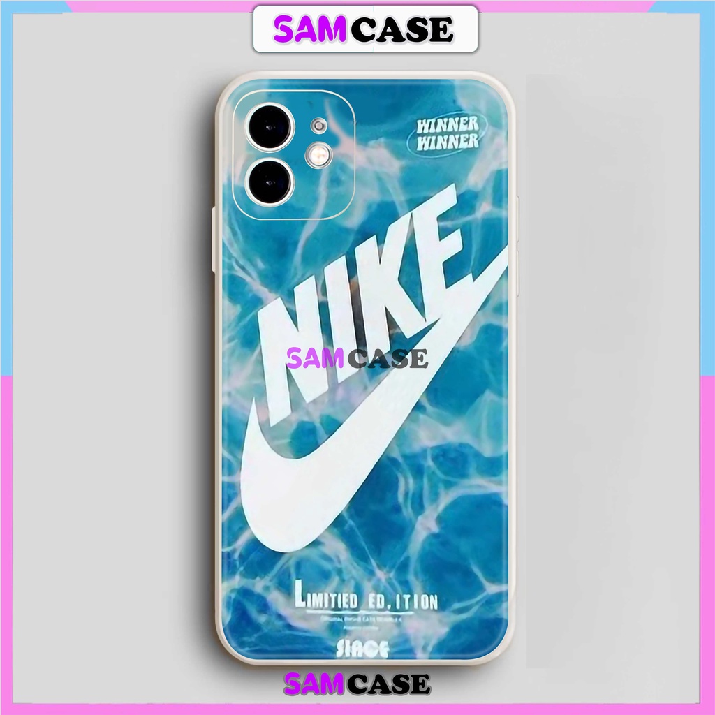 Ốp lưng iPhone Nike cạnh viền vuông silicon dẻo bảo vệ camera cho iphone 6/6s/7/8/X/XS/XR/11/12/13/14 Pro Plus Max cute