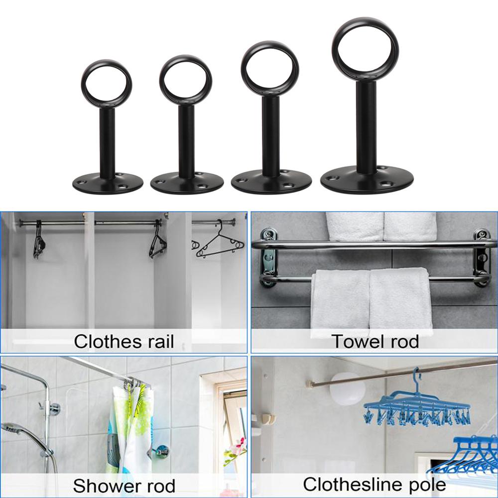 SUYO Bộ 2 Giá Treo Rèm Cửa Bằng Thép Không Gỉ Chất Lượng Cao