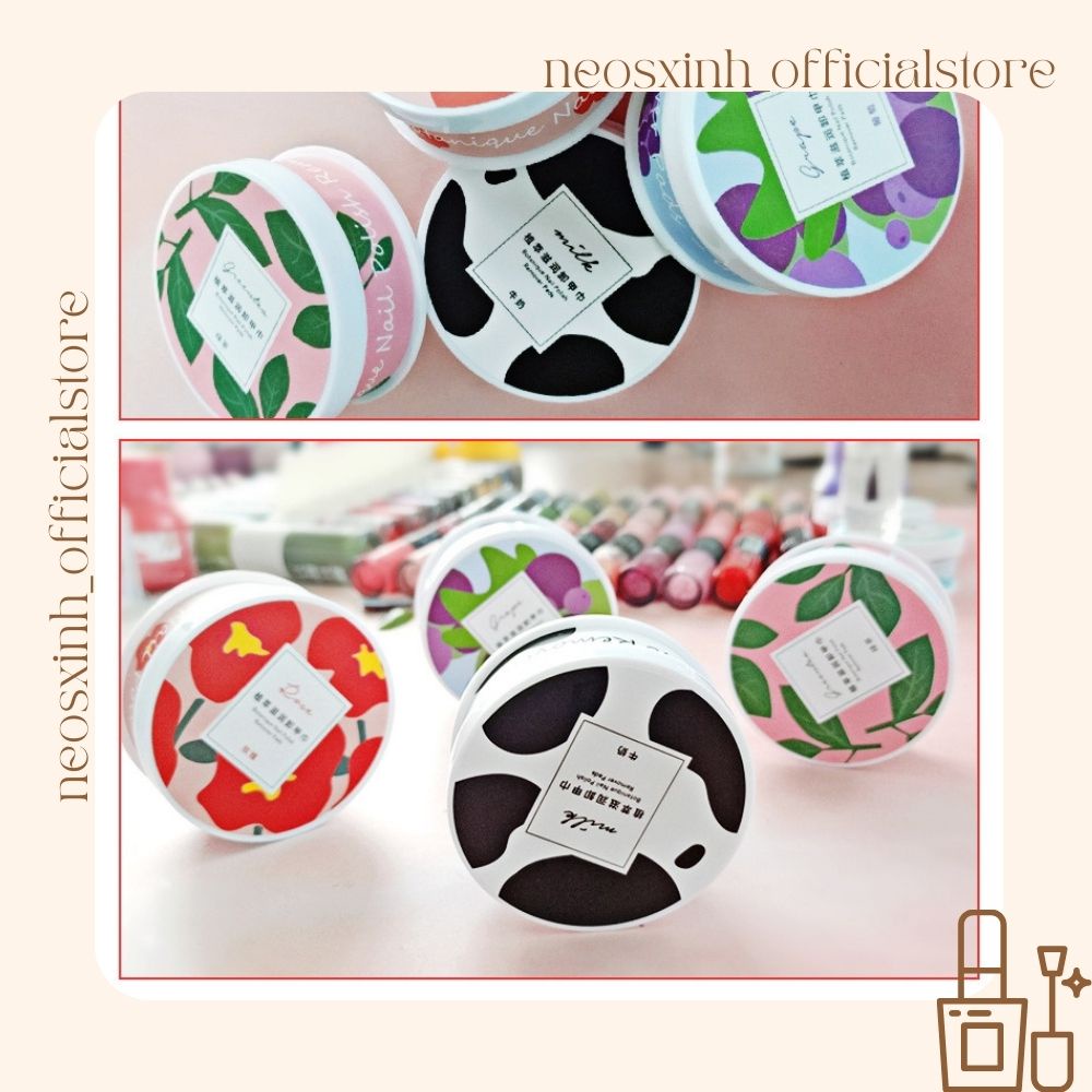 Hộp Bông Tẩy Móng Tay Fairy's Gift 48 Miếng Tiện Lợi - Neosxinh Nails