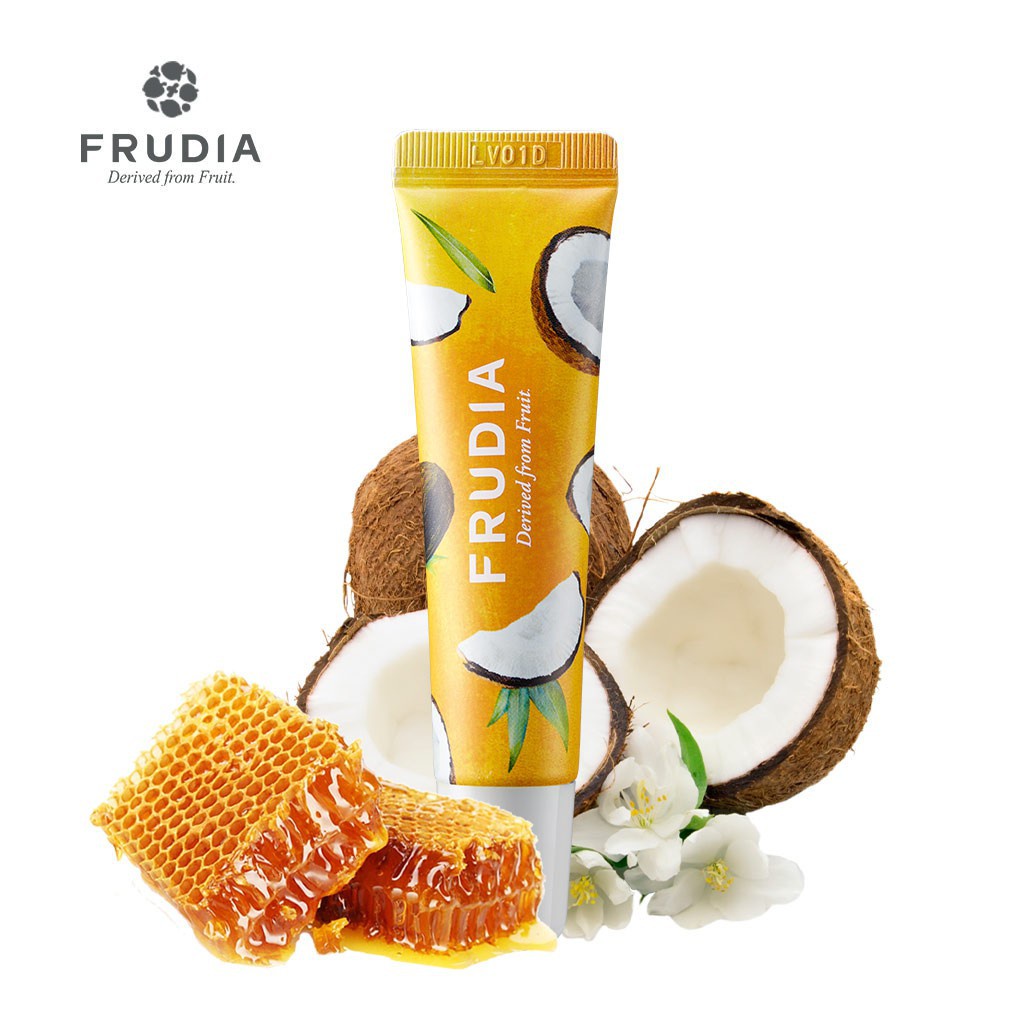 [Tặng 88k]Son Dưỡng Môi Chiết Xuất Từ Trái Dừa và Mật Ong Frudia Coconut Honey Salve Lip Cream 10g