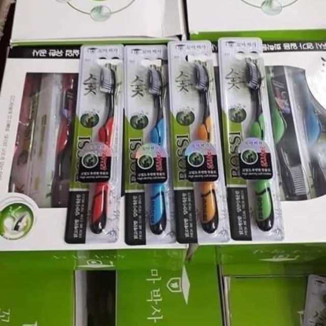 Sét 4 bàn chải than tre hàn quốc