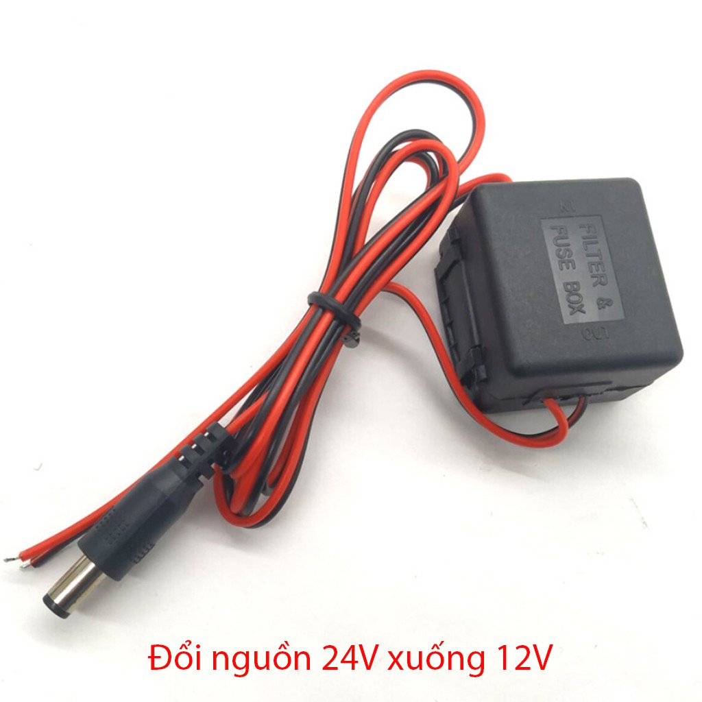 Bộ đổi nguồn 24V xuống 12V, công suất 3.5W, dùng cho camera lùi hoặc các vật dụng công suất thấp
