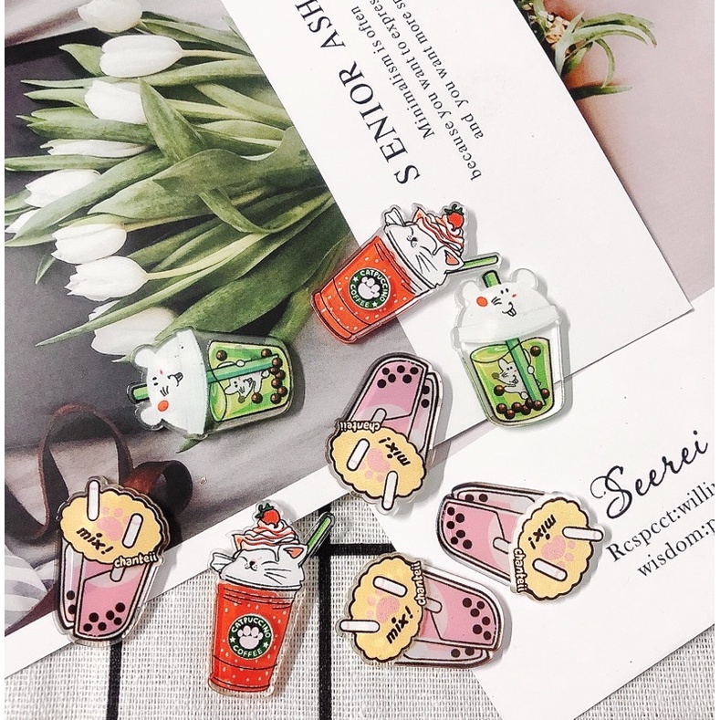 Charm Trang Trí Trà Sữa Nhiều Kiểu (2.3x3.5 cm)
