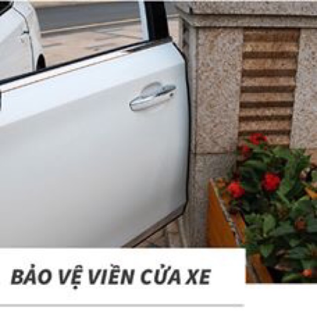 5 mét Gioăng cao su chữ u lõi thép - nẹp viền cửa xe ô tô chống va đập tuyệt đối