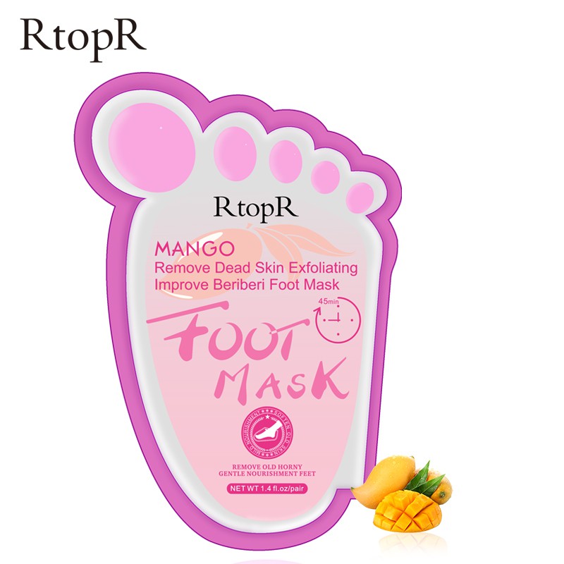 Cặp Mặt Nạ Tẩy Tế Bào Chết RtopR Dưỡng Ẩm Làm Trắng Da Chân Chiết Xuất 100% Tự Nhiên Hỗ Trợ Làm Sáng Da Chân | BigBuy360 - bigbuy360.vn