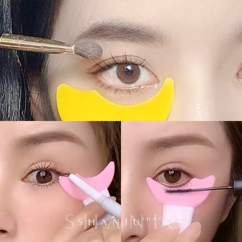 MINIJUMIE Bút Kẻ Mắt Mascara Bằng Silicone Đa Năng Có Thể Tái Sử Dụng Cho Người Mới