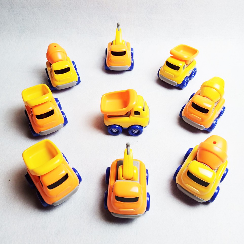 Đồ Chơi Xe Công Trình Mini bánh đà đáng yêu cho bé