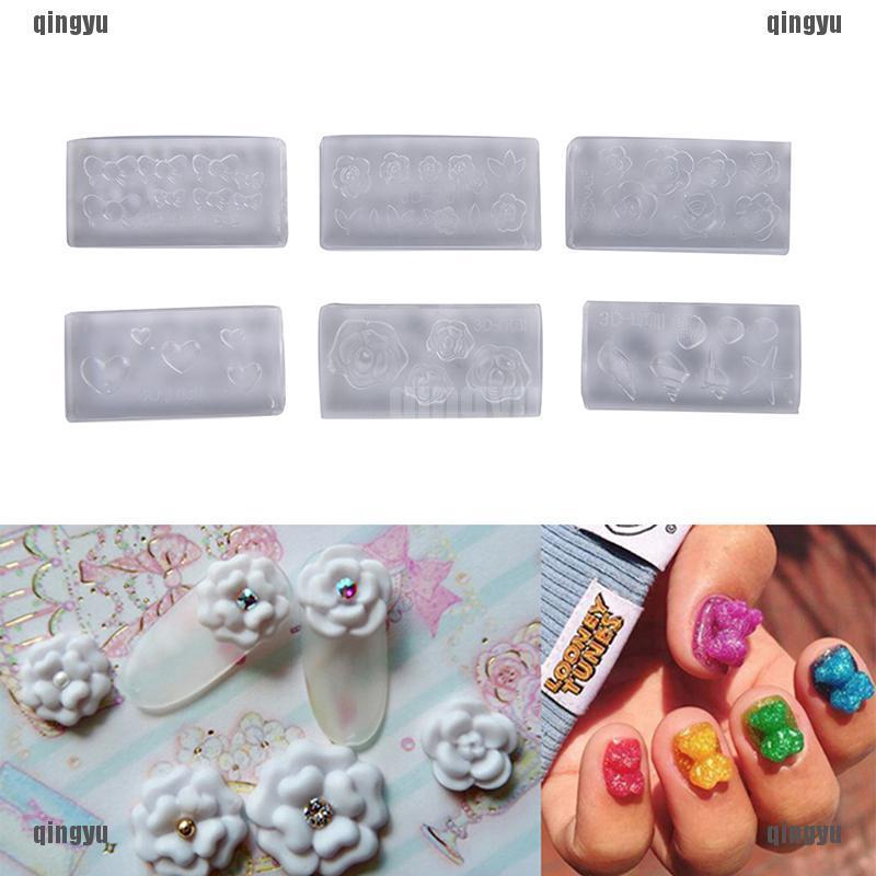 Khuôn Silicone Làm Nhẫn Trang Trí Móng Tay