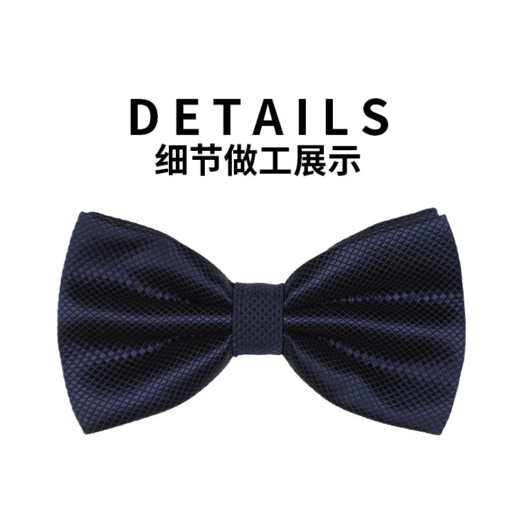 Cà Vạt Nơ Sọc Ca Rô Đen / Đỏ Phong Cách Anh Quốc Thời Trang Lịch Lãm Cho Chú Rể