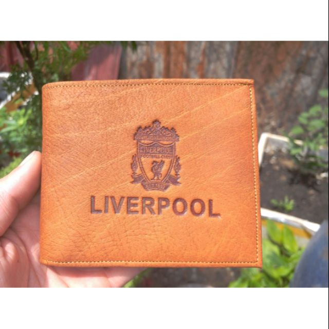 Ví Da Bò Thô Logo Liverpool Cực Bền + Box