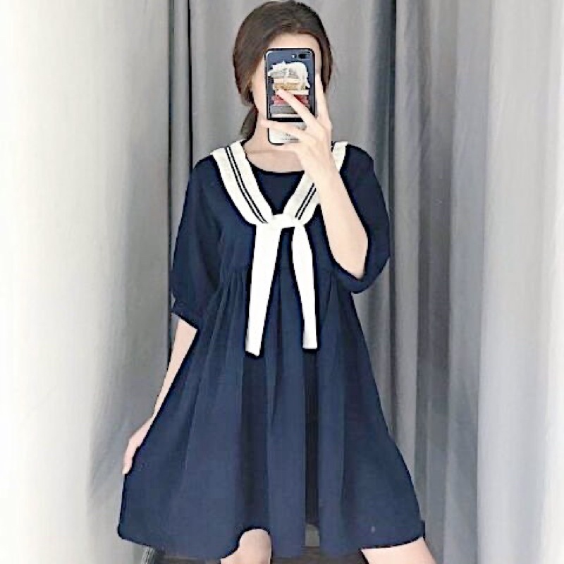 Đầm váy thủy thủ babydoll