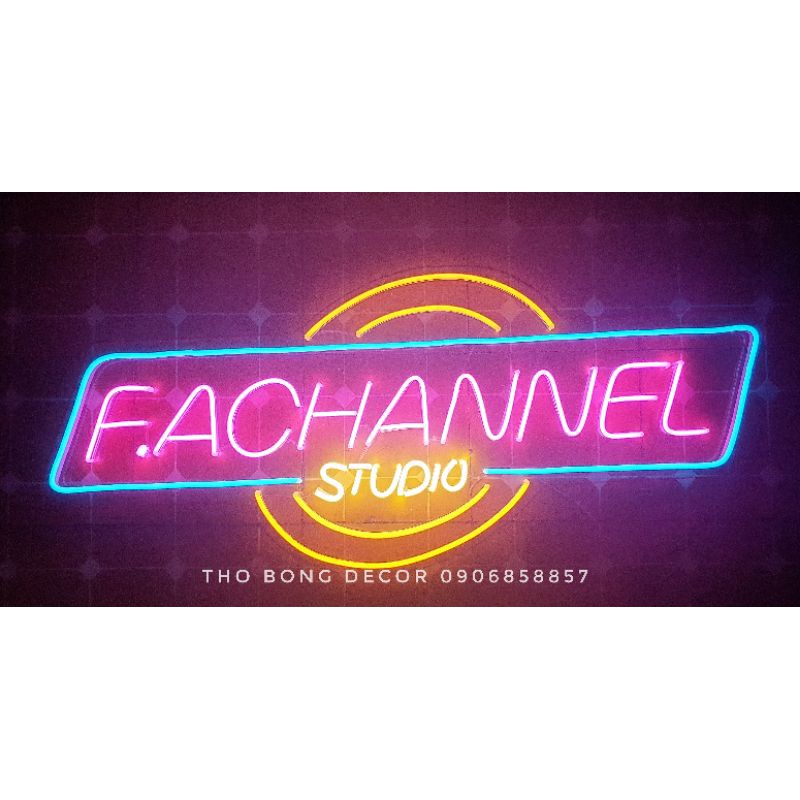 MẪU 42 Bộ Đèn Led Neon Sign thiết kế theo yêu cầu : F.A CHANNEL