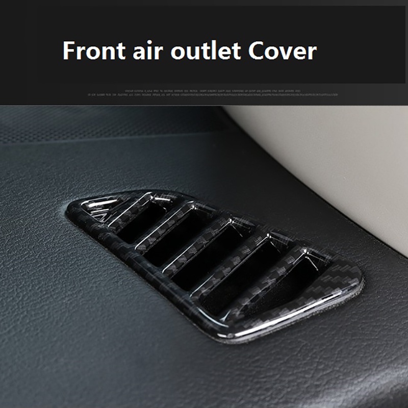 Miếng Dán Viền Máy Điều Hòa Xe Hơi Bằng Sợi Carbon Cho Nissan Navara NP300 2016-2019