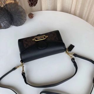 💚COACH JADE DA THẬT MÀU ĐEN TRẮNG SIZE 25💚