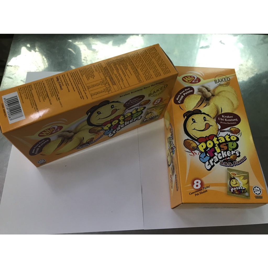 Bánh Potato Crisp Crackers, B.B.Q Flavour (Hộp 160g vàng)
