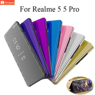 Ốp lưng kiểu ví gập cho Realme 5 5 Pro sang trọng