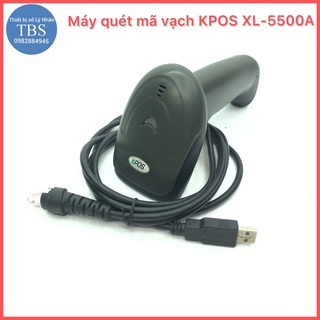 Máy quét mã vạch KPOS XL-5500A, quét mã vạch thẳng, kết nối máy tính qua cổng USB (Đã qua sử dụng, còn mới 95%)