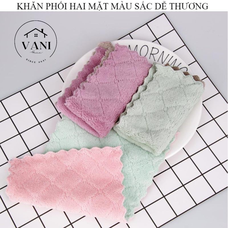 Khăn lau bếp - Khăn lau chén đũa chống dính dầu siêu thấm hút nước