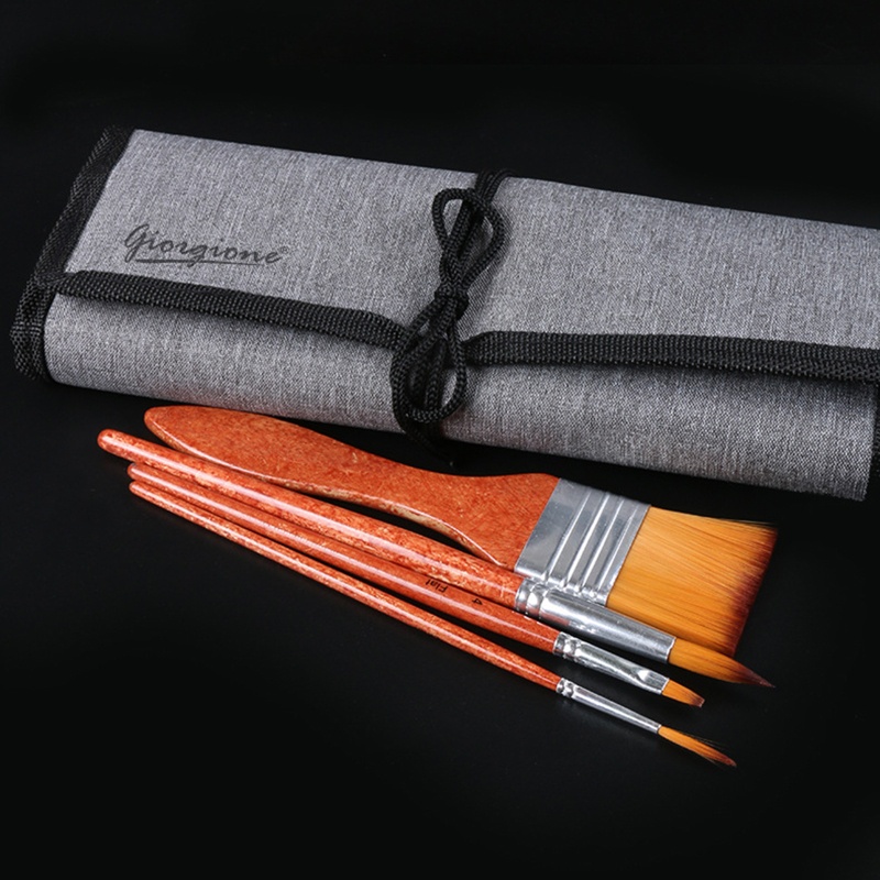 Set 24 Cọ Vẽ Màu Nước Chất Liệu Acrylic Tiện Dụng Cho Học Sinh