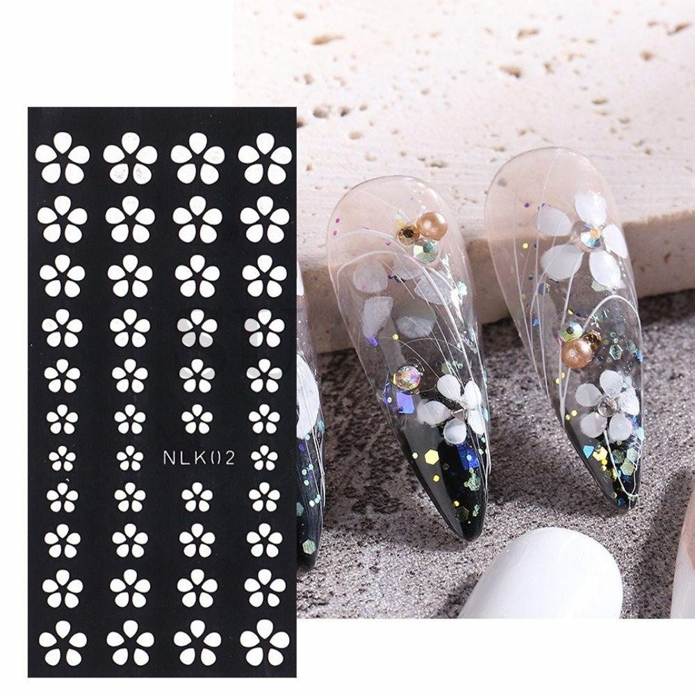 MOCHO Miếng Dán Trang Trí Móng Tay Nghệ Thuật Hình Hoa Hồng Và Bướm