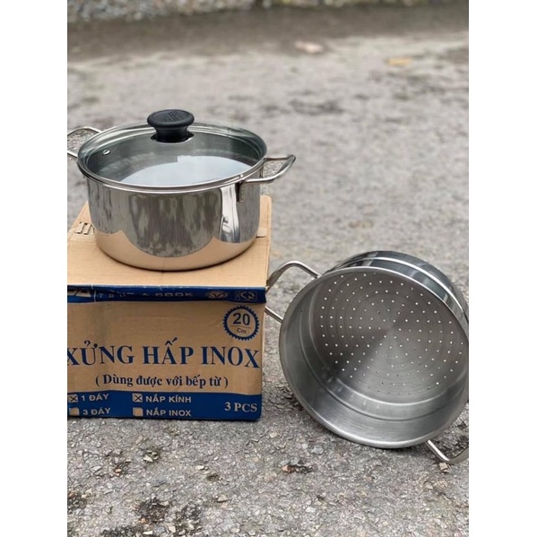 Nồi hấp 2 tầng 1.5 đáy 28cm