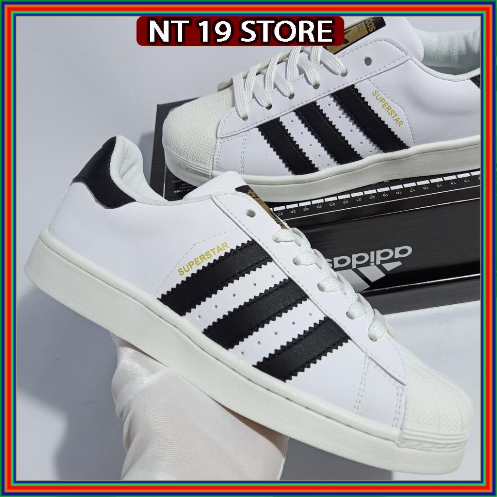 Giày adidas ba sọc nam nữ , Giày thể thao nam nữ adidas Super Star bản chuẩn full box bill