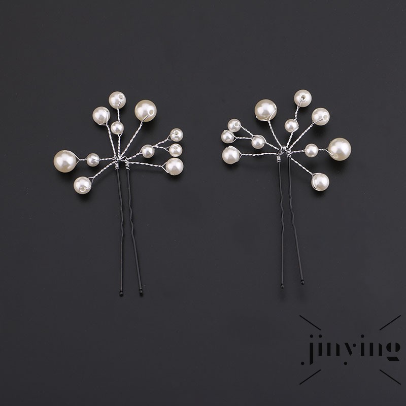 GETNOIVAS Set 6 kẹp tóc hoa thanh lịch cho cô dâu