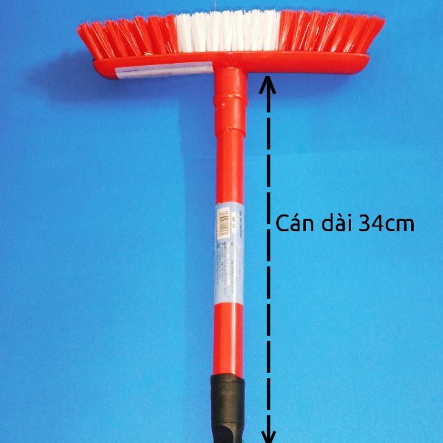 Cây chà sàn nước cán 34cm - Dụng cụ vệ sinh sàn nước (giao màu ngẫu nhiên)