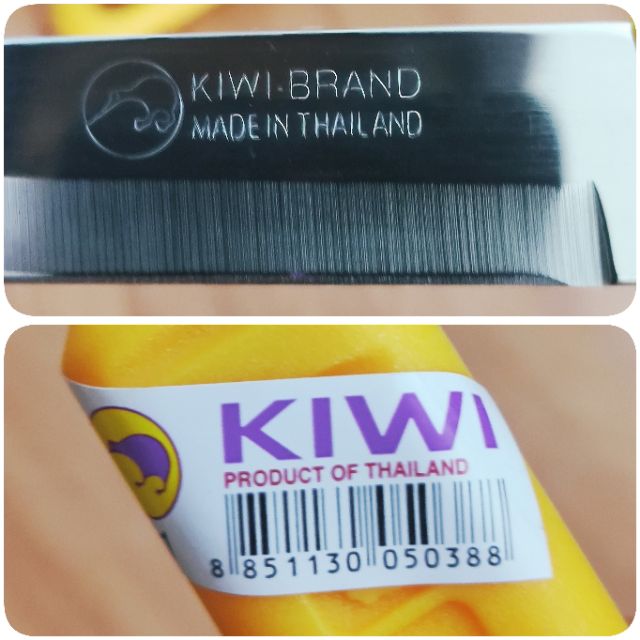 Dao gọt hoa quả Thái Lan KIWI® có tem chính hãng cán nhựa cán gỗ