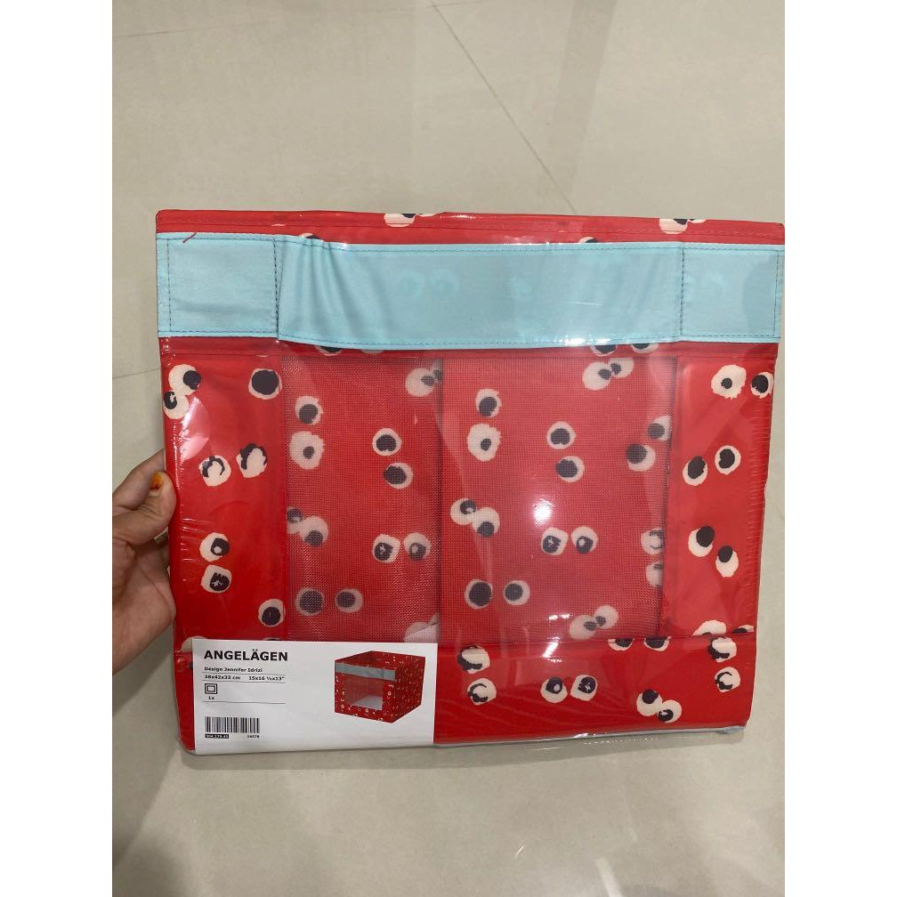 HỘP ĐỰNG ĐỒ IKEA ANGELAGEN 38x42x33 cm