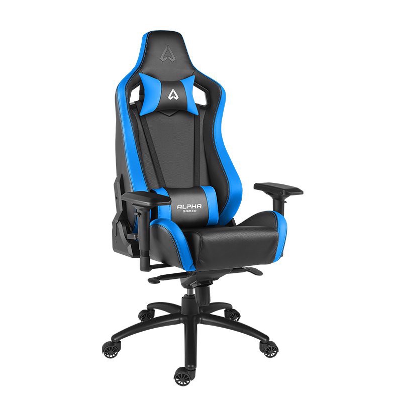 GHẾ ALPHA GAMER GAMING CHAIR Polaris Racing Series - MÃ AGPOLARISRE-BK-BL (Black/Blue)