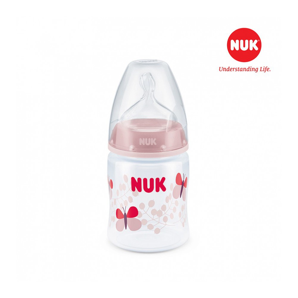 Bình sữa NUK Premium Choice nhựa PP 150ml núm ti Silicone S1 - M