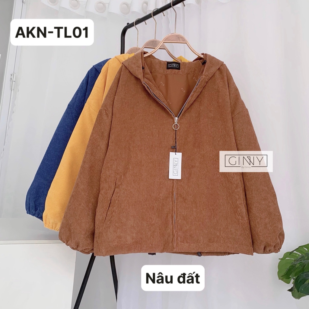 Áo Khoác Nhung Tăm Ulzza GINNY | Freesize | Gin Store